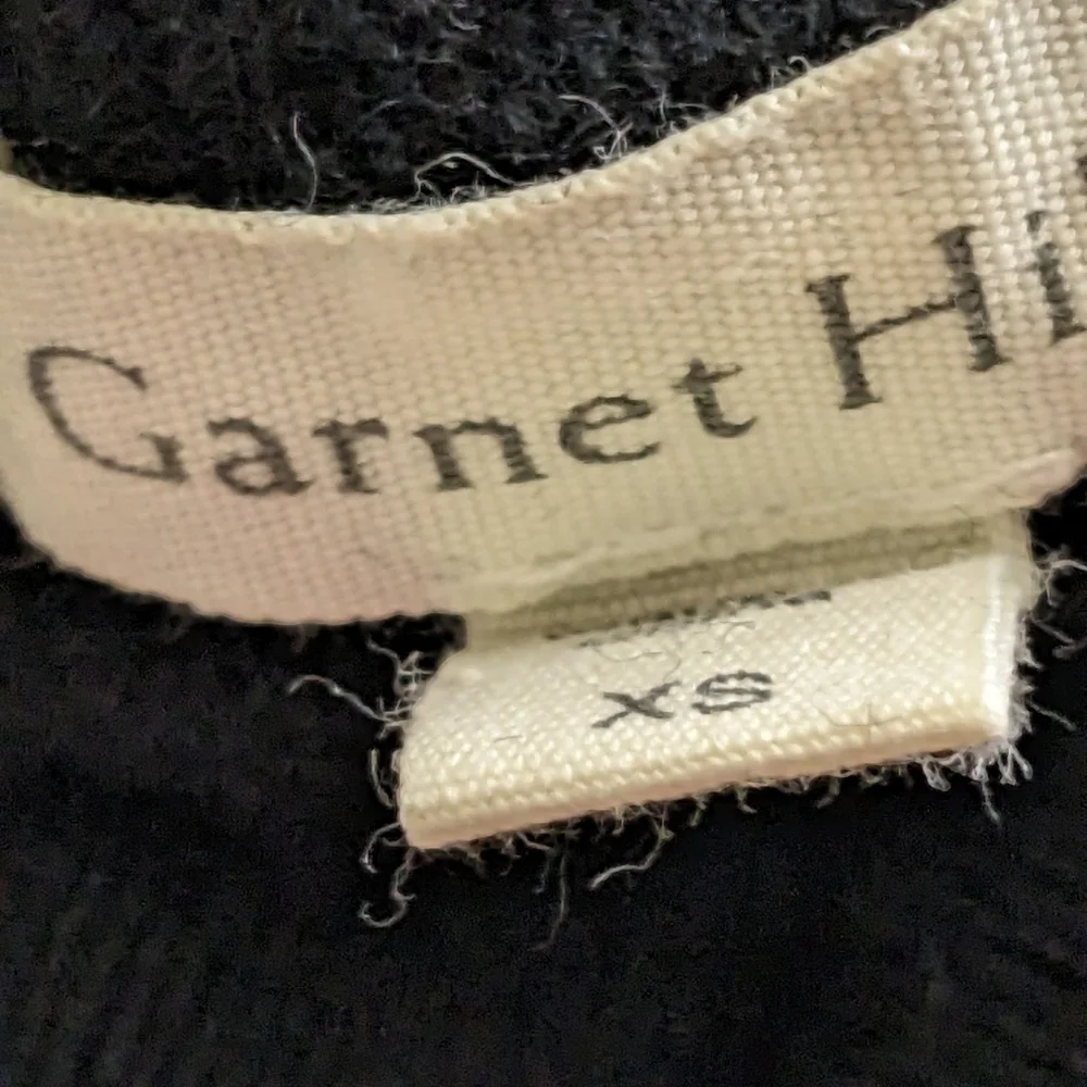 Garnet Hill Black Very Oversized Merino Wool & Cashmere Sweater, XS , EUC - Picture 3 of 4